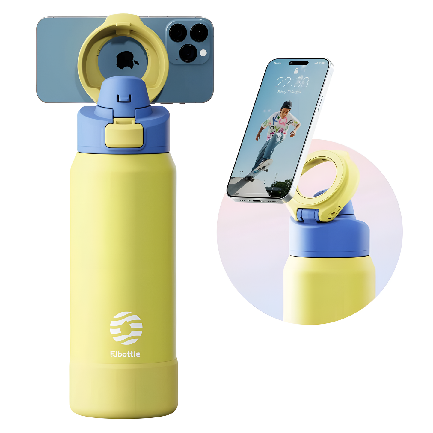 FEIJIAN Phone Holder Water Bottle