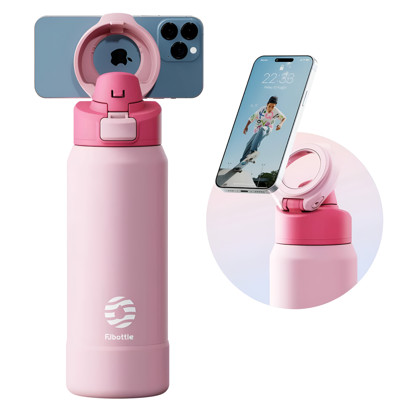 FEIJIAN Phone Holder Water Bottle